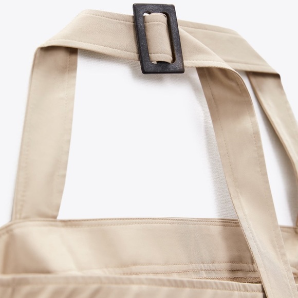 ZARA NWT  Woman Asymmetric Gabardine Top Bloggers Fav Size S - Picture 6 of 16